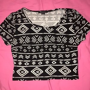 F21 Tribal Crop Top